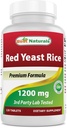 最佳自然品 红酵母大米 1200 mg(非GMO) 120 片 - 非辐照,无氯丁二烯