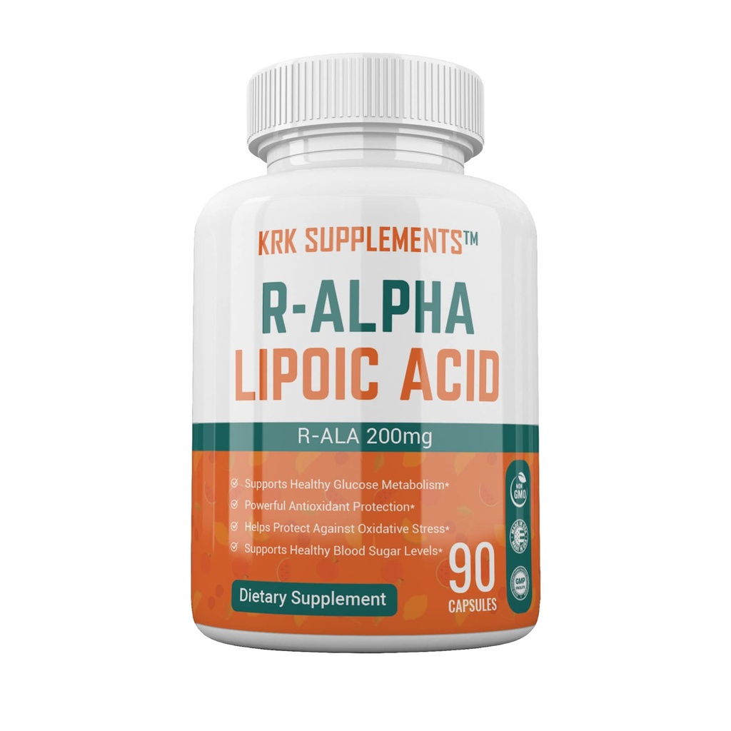 1瓶R-ALA R-Alpha Lipoic酸 200mg 90瓶