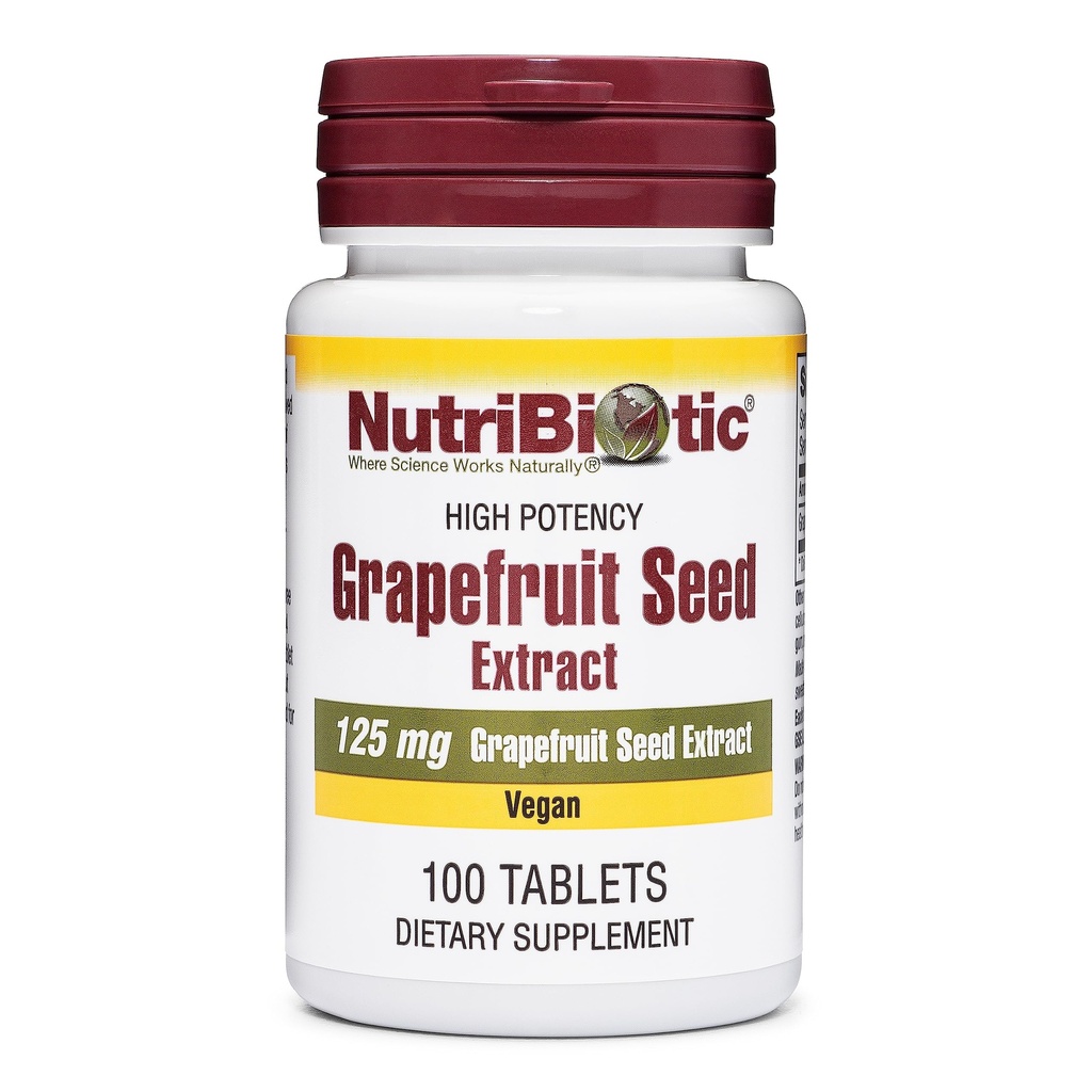 NutriBiotic – 葡萄果种子提取片125mg,100 Counter + Premium grade GSE 配有 Bioflavoids → Potent Imune 和 总体健康支持 → 容易吞 → Vegan, Gluten Free, 非 GMO
