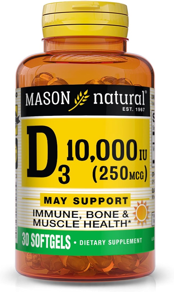 马森自然D 3万 Iu Softgel, 30 个数