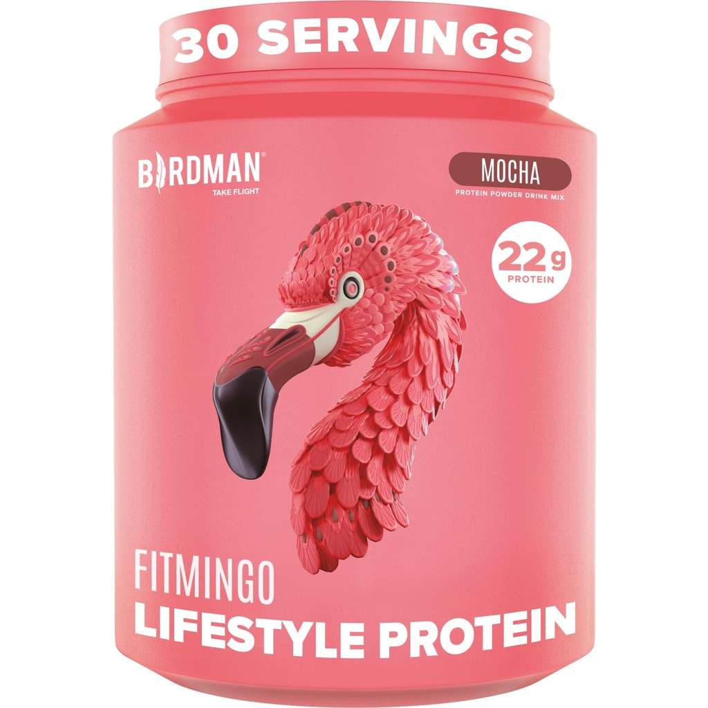 BIRDMAN Fitmingo Vegan 蛋白质粉 配有 Inositol, Collagen 助推剂, Hyaluronic Acid 和维生素 → 低卡布, 乳制品自由, 低卡路里 → 23g 植物蓝莓蛋白粉 配有 Myo-Inositol