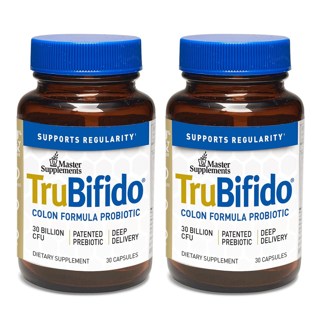 TruBifido主补充剂 - 30 Capsules, 包2 - Colon健康与能源的强力替代剂 - Immune促进剂,支持规范 - Gluten免费 - 60 总服务