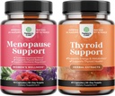 与Dong Quai Vitex Chaste Berry 和草药甲状腺素支持复合体 Mood 增强能量补充剂合作,