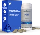 Bone Care Bone 健康补充 - Phytodroitin, Glucosamine, Vitamin D3 K2 & Calcium 补充 - Cartilage,肌肉和联合支持补充 - Vegan Bone 强度(60个计数)