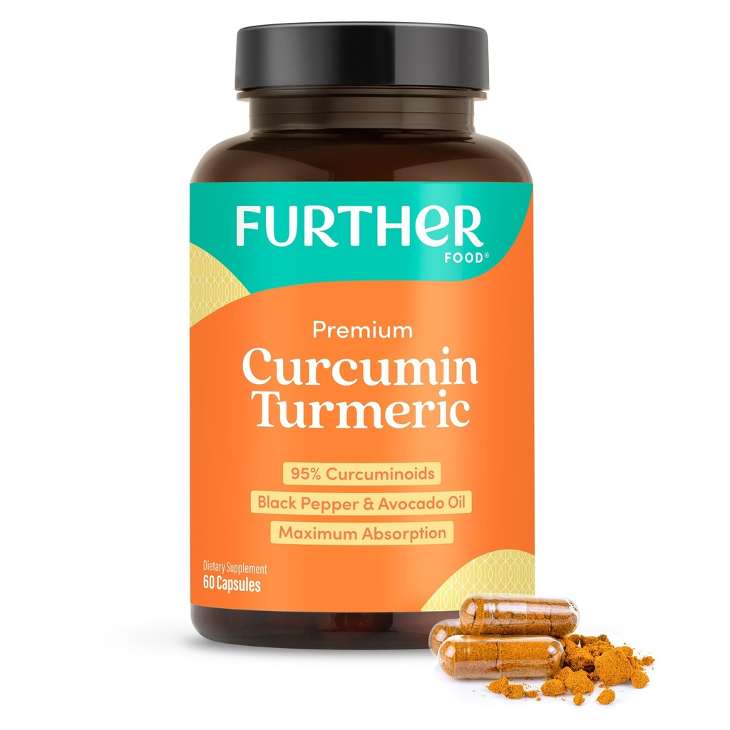 进一步食品精度Crucumin图尔,最大强度,500毫克,60卡普尔