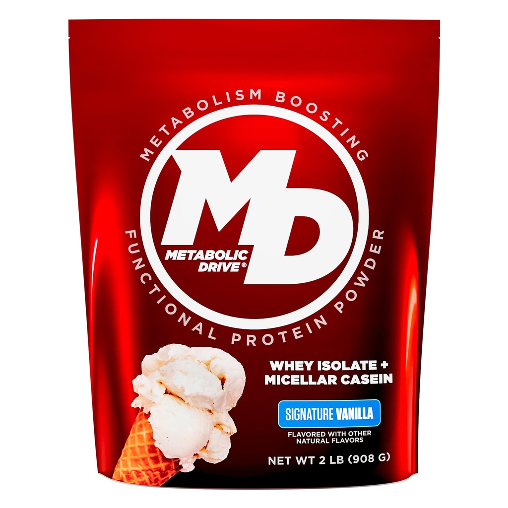 生物测试 元磁共振驱动蛋白 - 低碳Flavor-Bomb, 20 services - Whey Isolate + Micellar casein - 签名 香草