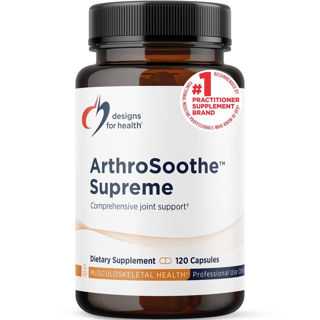 健康AthroSoothe Supreme -- -- 与Glucosamine Sulfate、Quercetin、Green Lipped Mussel、MSM、Chinese Skullcap + More -- -- 非GMO(120 Capsules)的成年人联合支助补编