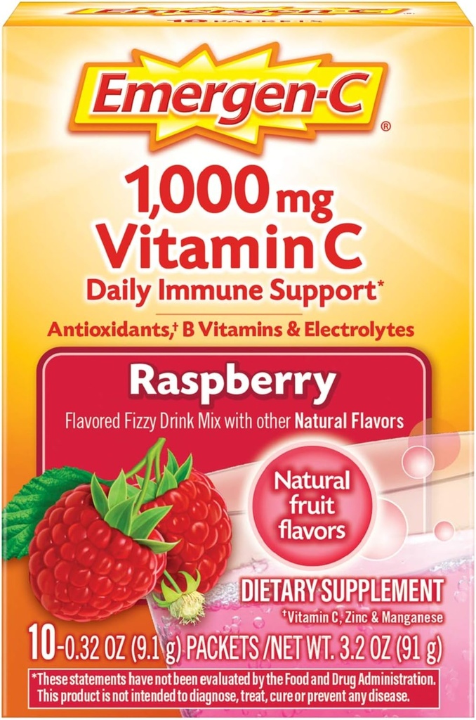 Emergen-C 配有1000mg维生素C粉的饮食补充剂