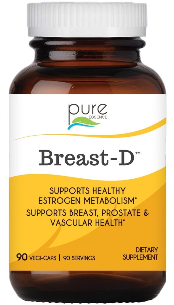 纯激素(Pure Essence)的乳腺D - 对雌激素平衡,激素Acne的自然补充,以及用维生素D3,钙,绿茶和脂蛋白的更年期支持-90 Capsules
