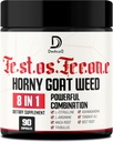 90 Capsules - 8in1 Horny Goat Weed for Men, Tribulus Terrestris, L-Arginine, Maca Root, Tongkat Ali, Beet Root - Energy Workout Muscle Strength Support