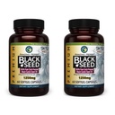 神奇的草药 黑种子油囊 - 高吸附性,冷压奈杰拉·萨蒂瓦 Aids in Digestive Health, Imune Support & Brain 函数 - 60 Counter, 1250mg (Pack of 2)