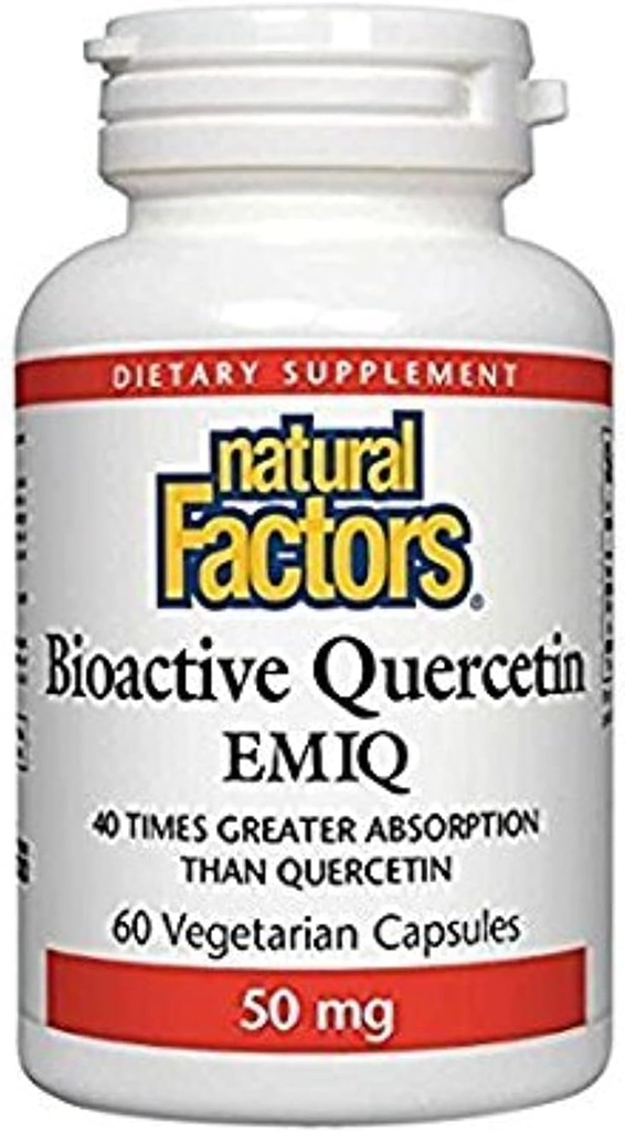 自然因素 生物活性 Quercetin EMIQ 50mg, 60 植物卡普尔