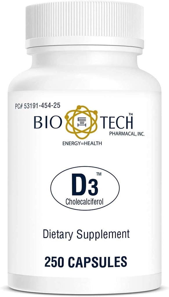 生技药用维生素D3(D3 1k IU,250 count)