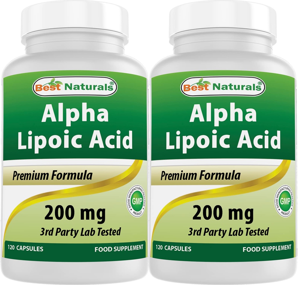 Best Naturals Alpha Lipoic Acid 200 Mg 120 Capsules (120 Counter (Pack of 2)) 最佳天然物 最佳天然物 最佳天然物 最佳天然物 最佳天然物