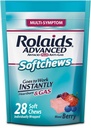 Rolaids Antacid Plus Anti-Gas Softchews, 28 Counter, 混合莓, Heartburn 和气体救济