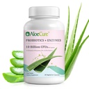 AloeCure Daily Probiotics 10亿 CFU 消化支持 8 Strains, 6 Prebiotics & Ezymes – 与布洛梅兰为男女提供的消化补充 - Gut 支持,消化救济, 30 Caps