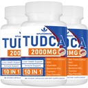 2000 mg Tudca Liver支助补编,Tudca Bile Salt 配有牛奶硝酸盐和NAC,180 Capsules 90天,支持liver,解毒,免疫系统