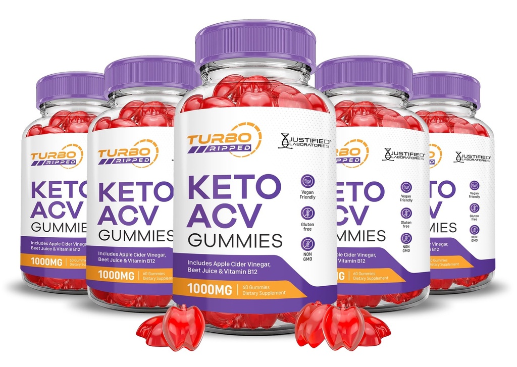 (5 Pack) Turbo Riped Keto ACV Gummys 高级公式 1000MG Turbo Riped Keto Gummys 苹果苹果苹果苹果醋 配以石榴甜菜汁粉 B12 Vegan Non GMO 300 Gummys 配制.
