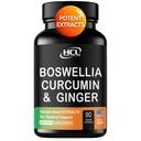 Boswellia Curcumin 姜汁抽取补充 – 强95% Curcuminoids 流动性和灵活性的自然支持药 – 外强 Boswelia 与 Turmeric Curcumin 有机姜汁补充