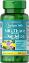 清教徒的 Pride Milk Thetle & Dandelion 摘录 60 计数