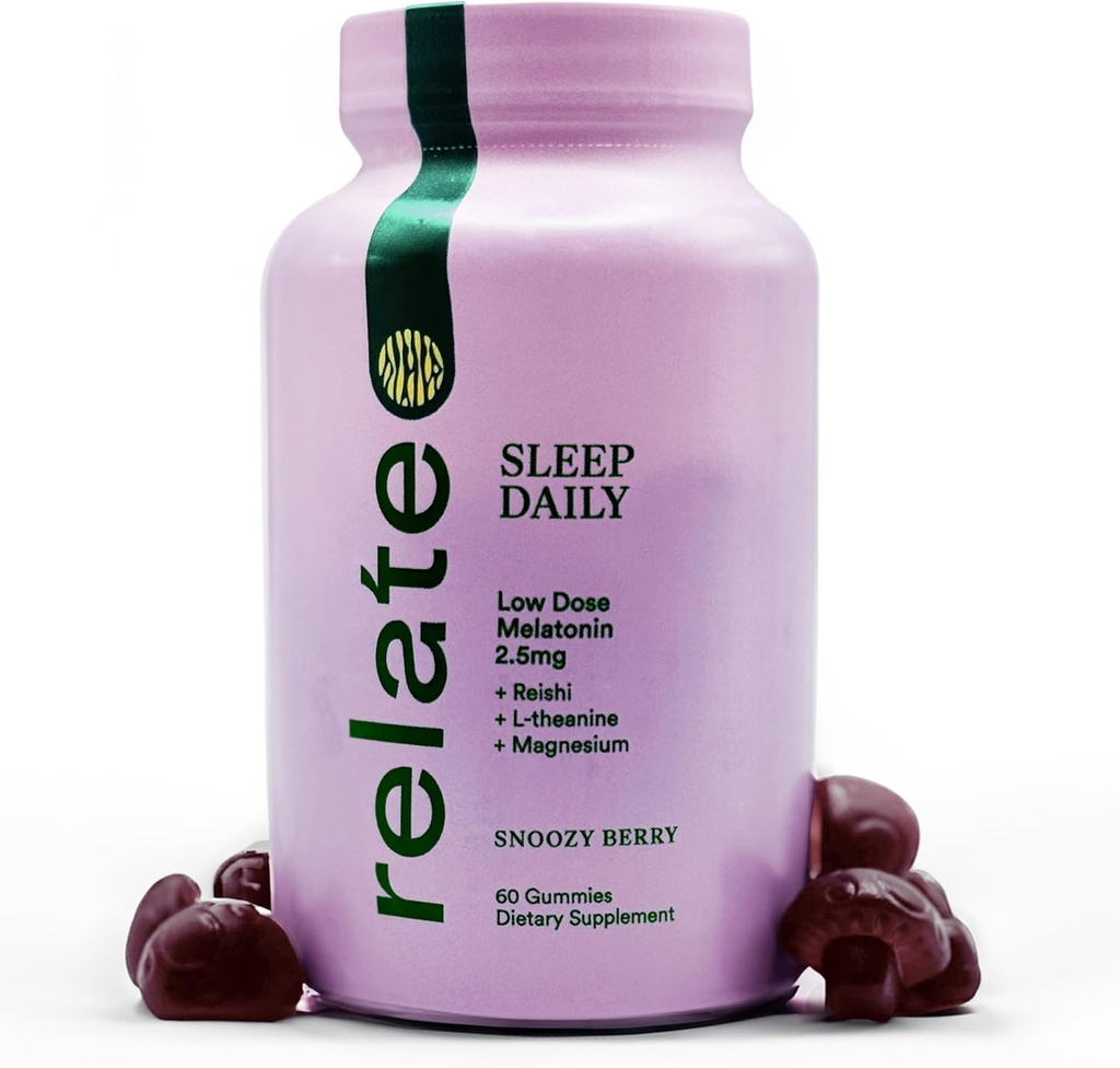 与L-Dose Melatonin,Magnesium,L-Theanine,狮子的马内,Reishi,Cordyceps,土耳其的Tail蘑菇 - Vegan,美国制造的