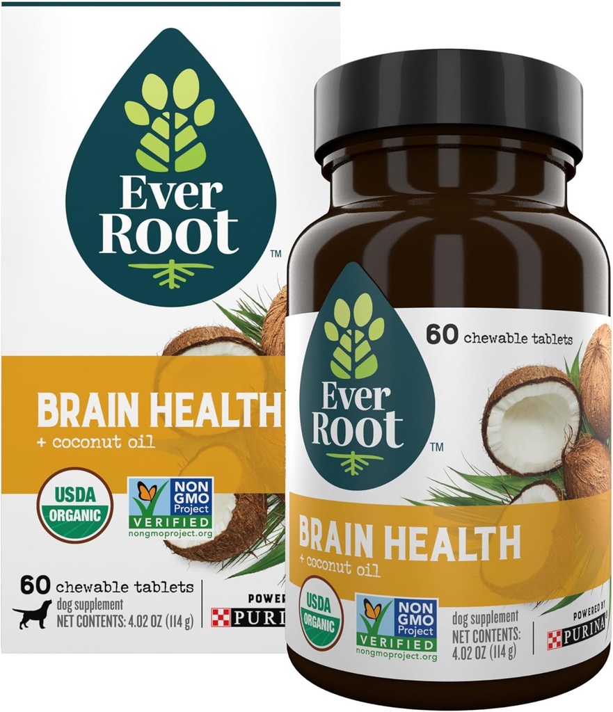 Everroot Dog Supplored Powered by Purina Brain Health Chewable Tables with Coconut Oil - 4.02 oz. (原始内容存档于2017-03-03) (英语). Everroot Dog Supples Powered by Purina Brain Health Chewbits with Coconut Oil - 4.02 oz. 弹匣