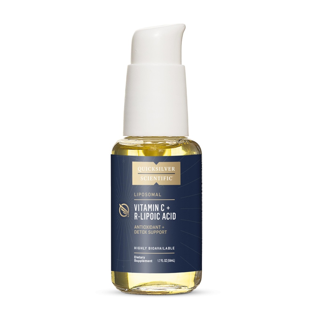 快速银科学维生素C + R Lipoic Acid - Liposomal Vitamin C 配有 RLA - 抗氧化剂,解毒剂和免疫支持补充剂 - 配有高级吸收剂(50毫升)