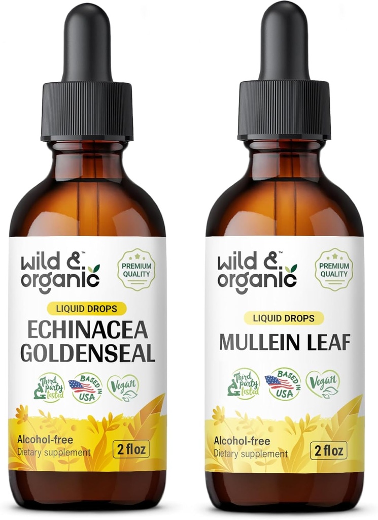 野生和有机金色天线 2 fl oz & Mullein 天线 2 fl oz
