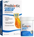 LAC Probiotic Complex 50亿 CMUs QQ 消化剂补充 QQ 活性增生剂恢复肠道细菌平衡,IBS 支持(30个蔬菜卡普尔)