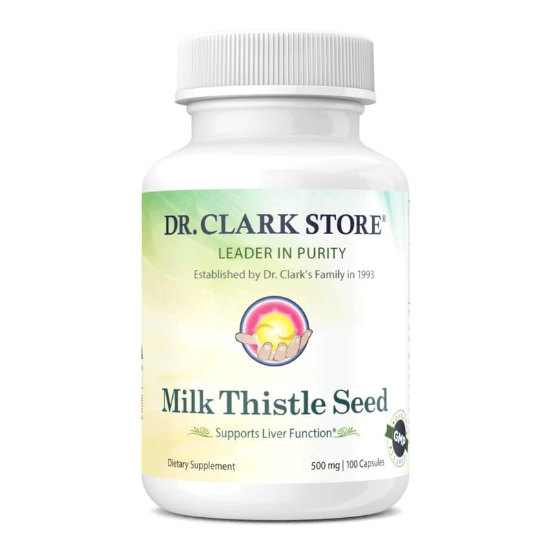 Clark Store Milk Thistle 种子补编 — 500mg, 100 Capsules, Liver Health & Detox 支持