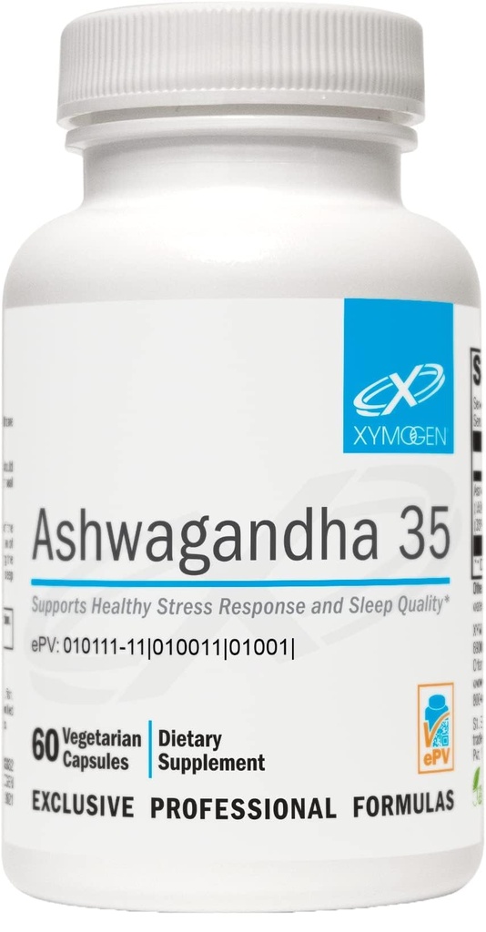 西蒙·阿斯瓦甘达 35 - 专利、纯洁的Ashwagandha Root + 叶片提取(35% Withanolide Glycosides) - 支持健康应激反应、放松和优质夜间休息(60 Capsules)