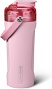 BrüMate MultiShaker Blender 摇摆瓶 100%防渗漏无色钢 + 预工前和蛋白质摇摆瓶 26oz (Blush)