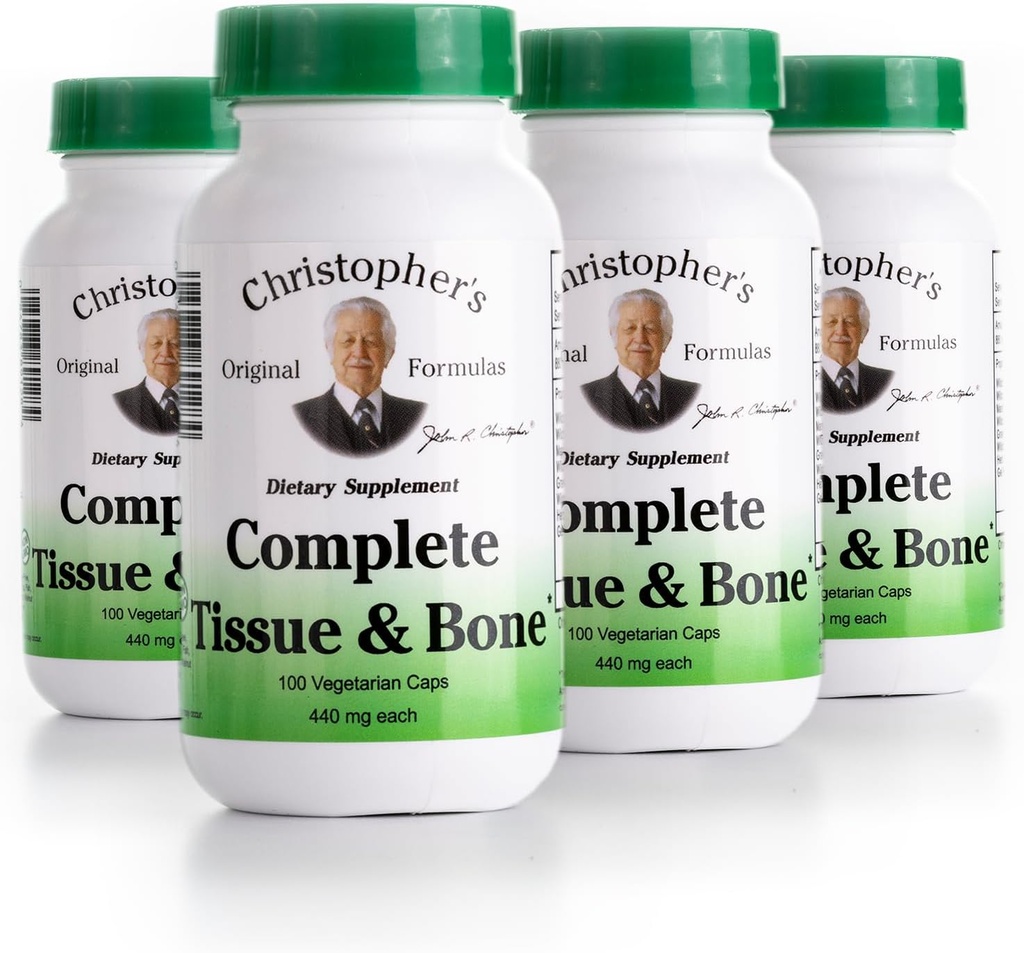 克里斯托弗的原始公式 完整的组织与骨制公式 – 100 V Caps → 草药支持 Bones & Connective 组织 - Pack of 4