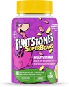 Flintstones 维生素超级豆,Kids 多维生素 具有维生素A,D,Iodine&Zinc的豁免支持 支持健康生长,Fruit Flavored,Vegetarian,Jelly Bean Chews,90 计数(包装可能不同)
