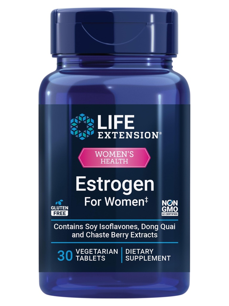 女性生命延长雌激素,帮助Relieve hot Flashes and Night Sweats, Soy isoflavones, 挪威 Spruce Excution, chasteberry, Hormone - Free, Gluten Free, 非GMO, Vegetarian, 30 Tabet