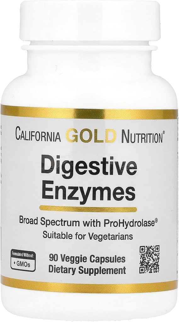 加州金营养 消化酶 广谱 适合蔬菜 90 Veggie Capsules
