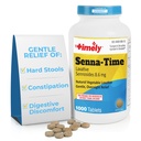 及时 Senna Time Laxative - 1000个计数片 - 天然蔬菜基 Laxatives 用于便秘救济,晚间温和救济和工具软化剂