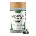 Spirulina和Chlorella有机体补充剂 -- -- 蛋白质富含蓝绿色藻类超食品补充剂,用于能源和免疫支持,120种蔬菜(30种服务,1个月供应)