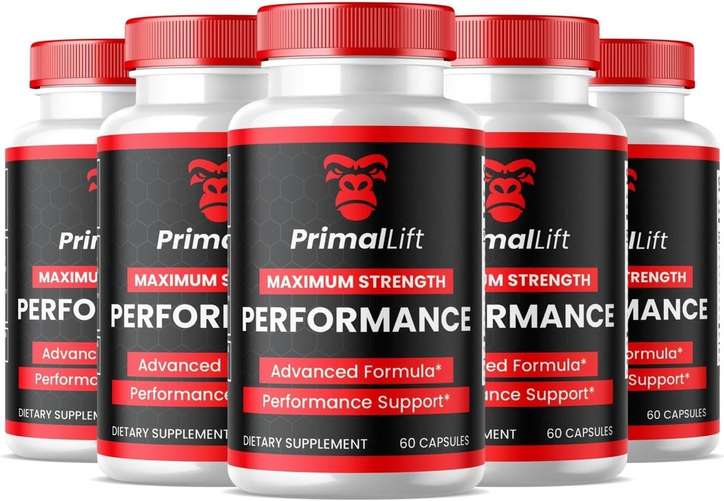 SPRESSO (5 Pack) Primal 抬起卡普尔-官方公式 Primal 抬起卡普尔,男子Primal 抬起卡普尔,男子Primal 抬起卡普尔,所有自然支持,审查(300 Capsules)