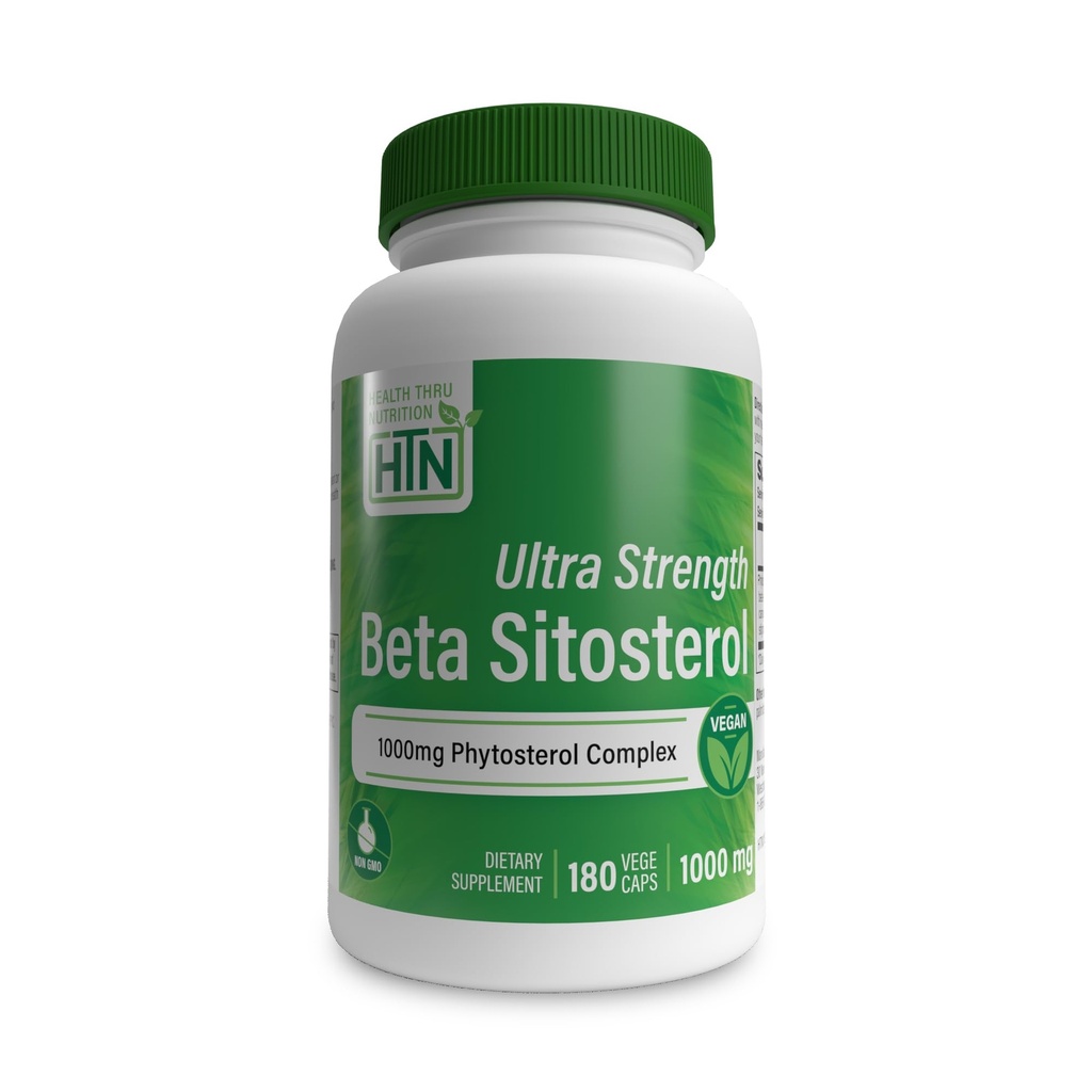 健康 营养 超强 Beta Sitosterol − 1000mg Phytosterols Complex 400mg Beta − Non-GMO Vegan(180包)