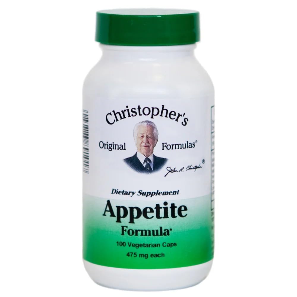 克里斯托弗的原始公式 Appetite 公式 - 100 Capsules, 天然草本混合剂,用于 Appetite 和 消化平衡