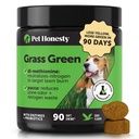 Grass Green Dog Chews - 草坪的尿液中和器,Dog Pee Grass 帮助 Yard Stay Green 地址 配有Probiotics & Ezymes(达克)的燃烧点
