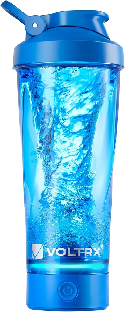 VOLTRX Premium Electric 蛋白质摇摆瓶,由Tritan-BPA Free - 24 oz Vortex Portable Mixer Cup/USB C 蛋白质摇摆的可充电摇摆杯