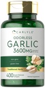 卡莱尔无线大蒜软胶 3600 mg → 400 伯爵 Allium Sativum Bulb → 非 GMO, Gluten Free Supplement