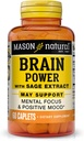 MASON 天然脑电源与 Sage 提取 & Calcium, 正常精神焦点和Mood 支持的每日补充, 60天供应
