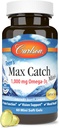 Carlson - Ten's Max Catch minis,1000 mg Omega-3s,脑健康,视觉支持,Mood健康,60软胶
