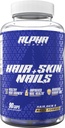 Alpha Supps Hair, Skin, and Nails Supps for Women - 活力HSN 健康与强力与生物素,Collagen, 和维生素支持毛发生长, 瘦瘦, 和皮肤辐射 - 90 Capsules