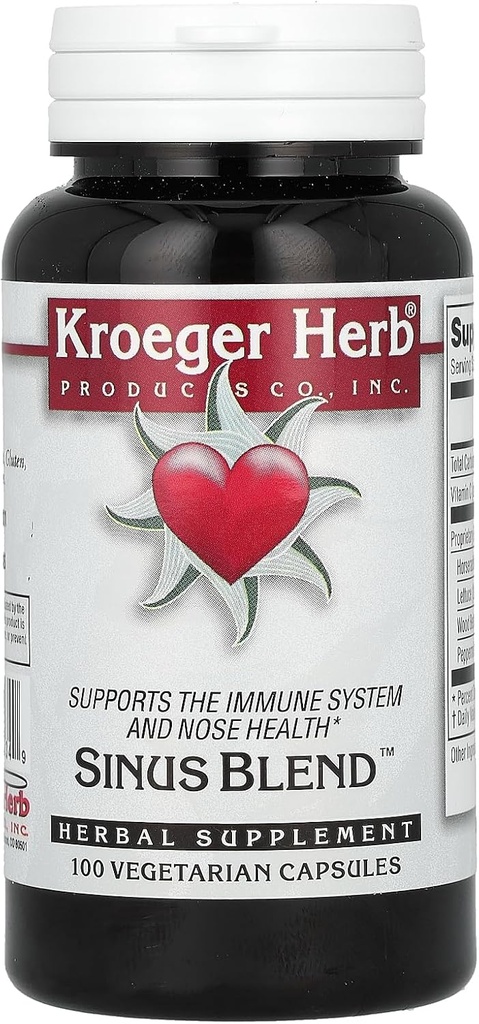 Kroeger Herb Co Sinus Blend, 100 蔬菜卡普尔
