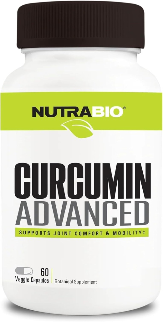 NutraBio Crucumin 高级文摘和联合支助综合体,60个蔬菜瓶