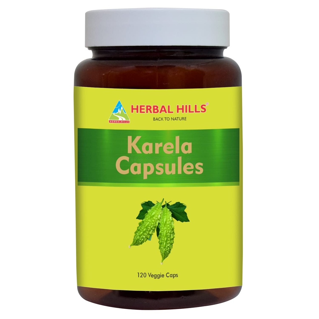 HERBAL HILLS Bitter Melon/Bitter Gourd/Karela Capsules (Momordica Charantia) 120 count (900 毫克) 最佳眼皮健康
